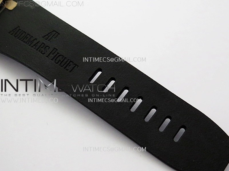 Royal Oak Offshore 44mm Black Ceramic RG TKF 1:1 Best Edition Gray Dial on Black Rubber Strap A3126