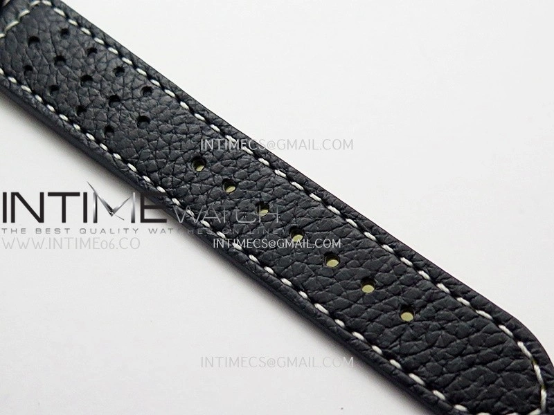 Top Time AB3113 38mm SS BLSF 1:1 Best Edition Blue Dial On Black Leather Strap Asian B31