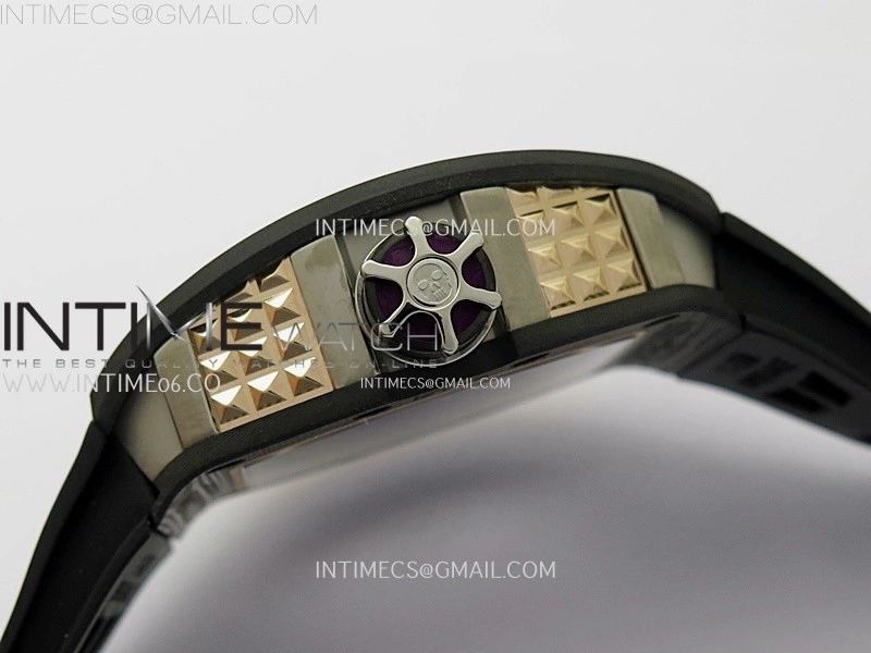 RM066 Real Forge Carbon RG YSF Best Edition Skeleton Dial on Black Rubber Strap Asian Tourbillon