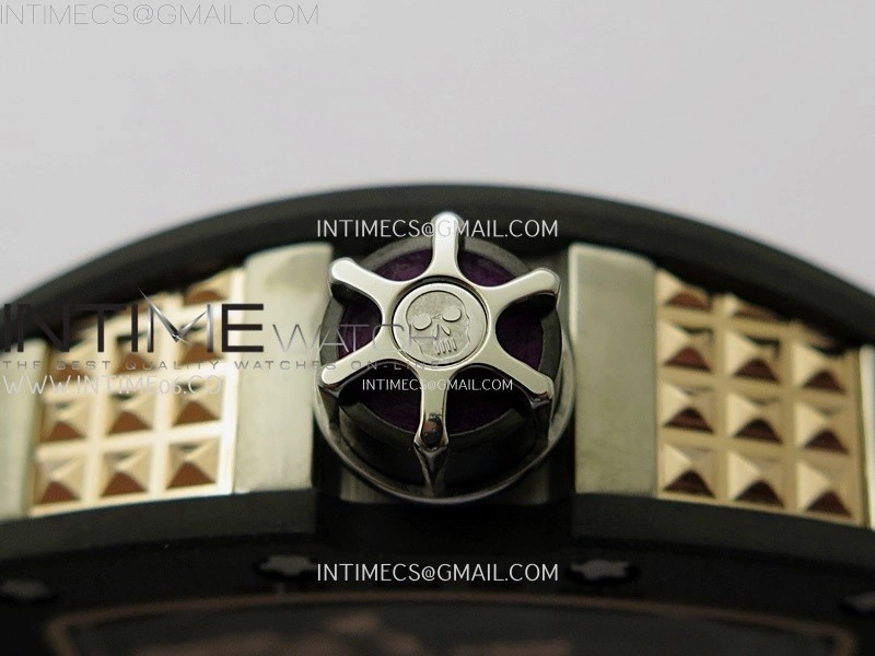 RM066 Real Forge Carbon RG YSF Best Edition Skeleton Dial on Black Rubber Strap Asian Tourbillon