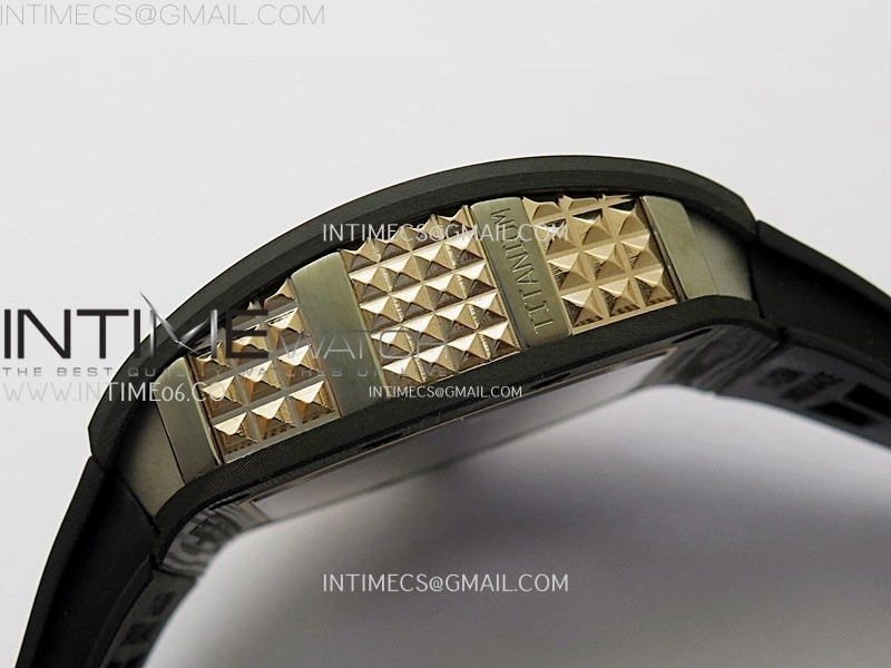 RM066 Real Forge Carbon RG YSF Best Edition Skeleton Dial on Black Rubber Strap Asian Tourbillon