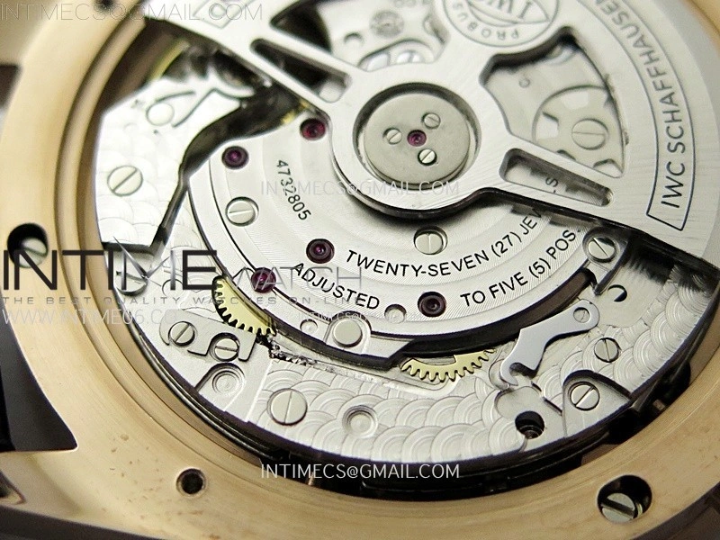 Portuguese Chrono IW371609 RG ZF 1:1 Best Edition Black Dial on Black Leather Strap A69355