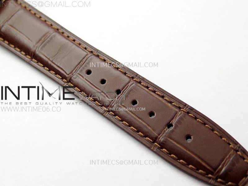 Portuguese Chrono IW371611 RG ZF 1:1 Best Edition White Dial on Brown Leather Strap A69355