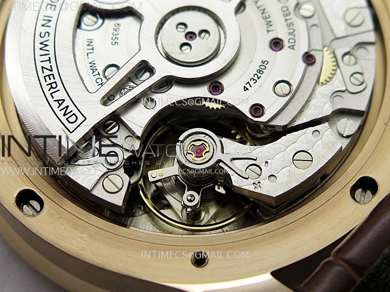 Portuguese Chrono IW371611 RG ZF 1:1 Best Edition White Dial on Brown Leather Strap A69355