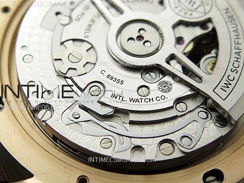 Portuguese Chrono IW371611 RG ZF 1:1 Best Edition White Dial on Brown Leather Strap A69355