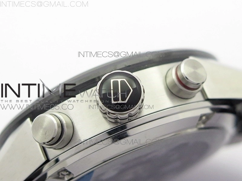 Calibre Heuer 01 Chrono 43mm SS XF 1:1 Best Edition Skeleton Dial on Rubber Strap A1887