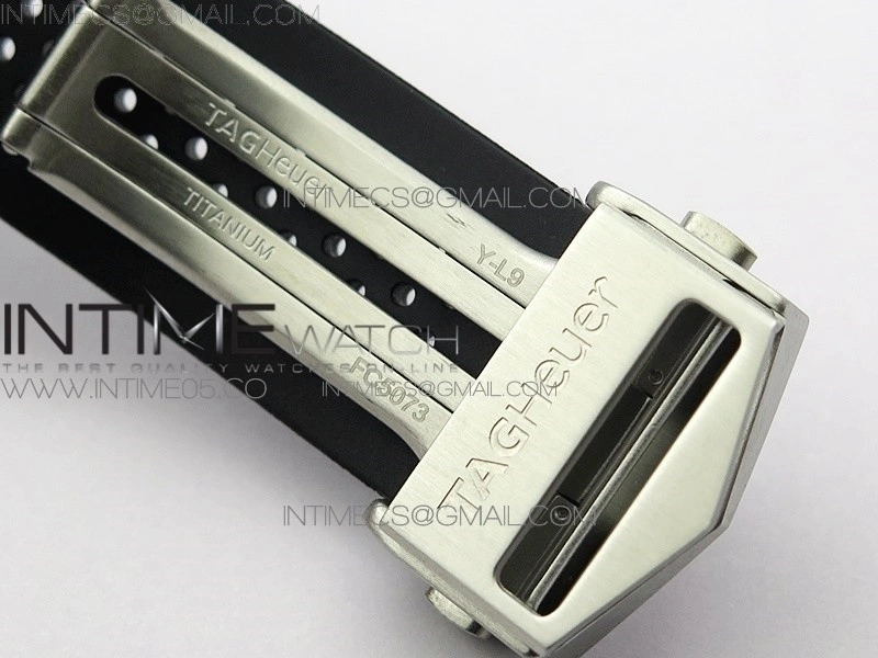 Calibre Heuer 01 Chrono 43mm SS XF 1:1 Best Edition Skeleton Dial on Rubber Strap A1887