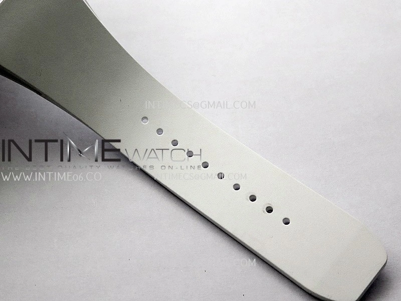 RM055 Transparent Blue Inner Sonic Best Edition Skeleton Dial On White Rubber Strap RMUL2 Super Clone