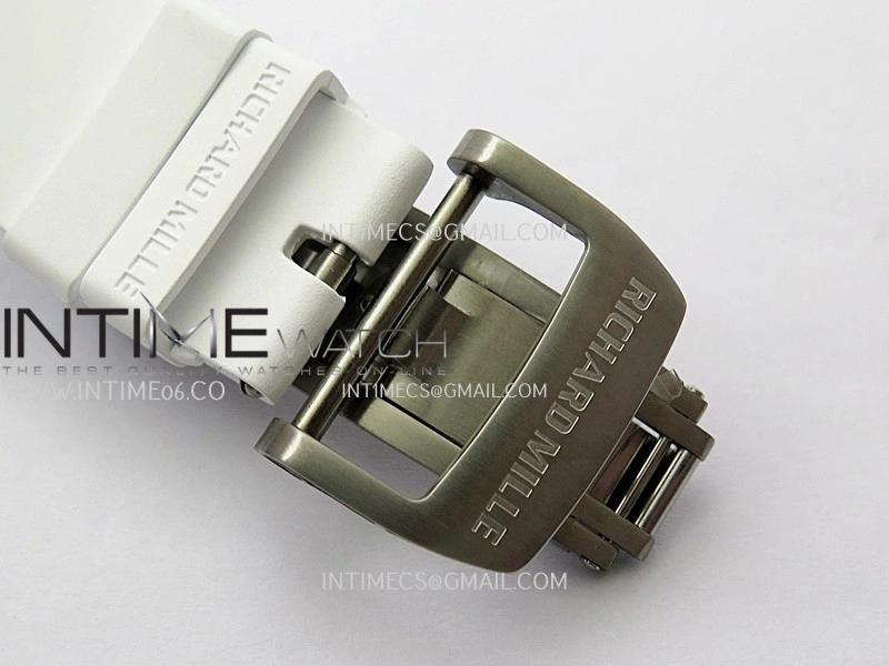 RM055 Transparent White Inner Sonic Best Edition Skeleton Dial On White Rubber Strap RMUL2 Super Clone
