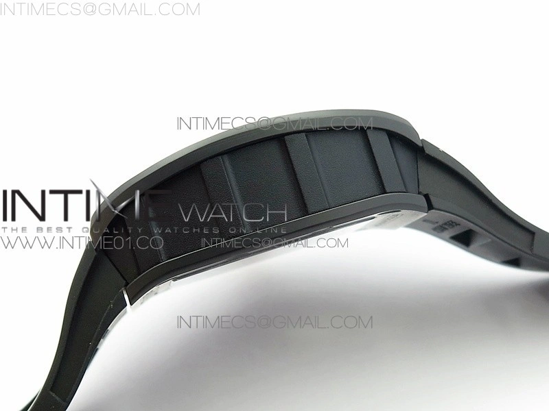 RM023 Real Ceramic Case KVF Best Edition Eagle Skeleton Dial RG Crown on Black Rubber Strap MIYOTA8215