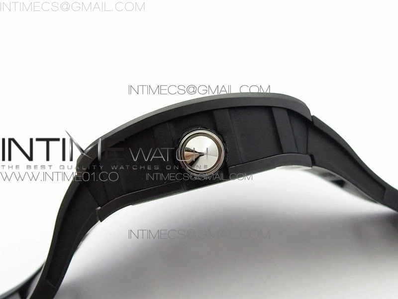 RM023 Real Ceramic Case KVF Best Edition Eagle Skeleton Dial SS Crown on Black Rubber Strap MIYOTA8215