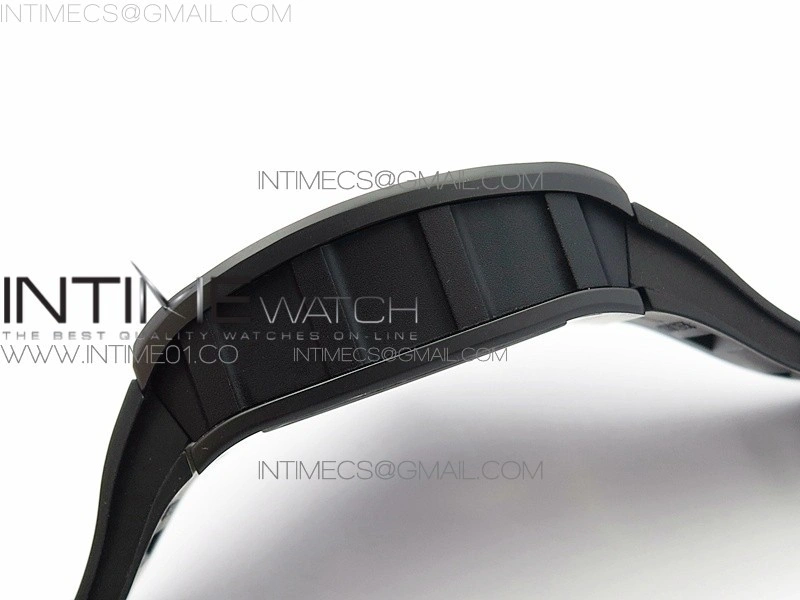 RM023 Real Ceramic Case KVF Best Edition Eagle Skeleton Dial SS Crown on Black Rubber Strap MIYOTA8215