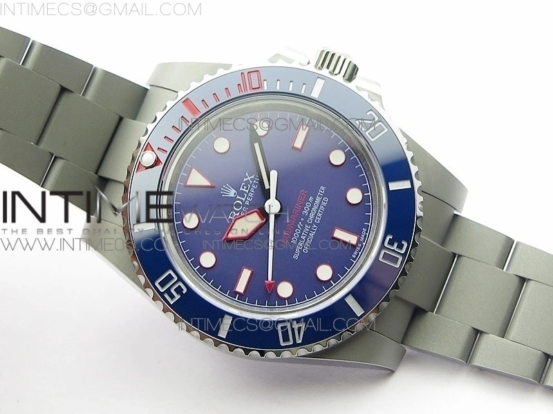 The Rough Matt Diver Sandblast SS GMF Best Edition Blue Dial on SS Bracelet SA3130