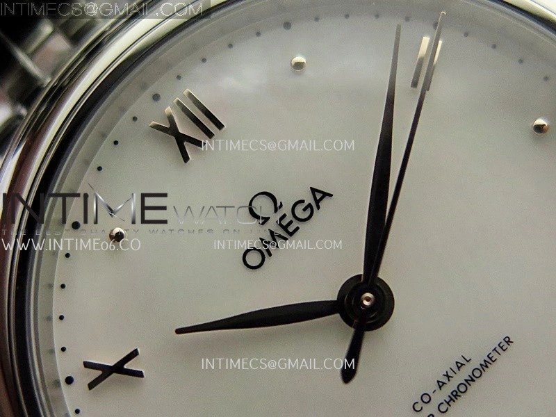 De Ville Prestige 34mm SS VSF 1:1 Best Edition White MOP Dial On SS Bracelet A8000