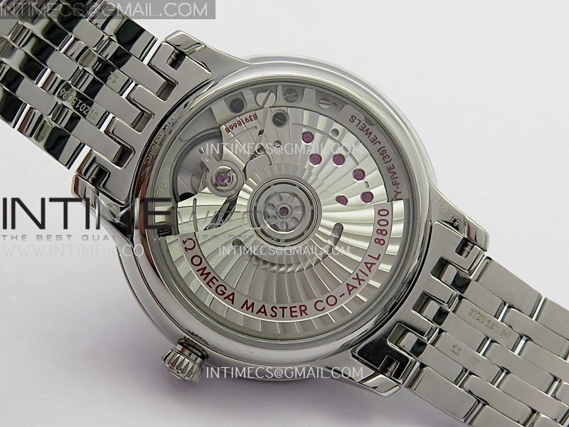 De Ville Prestige 34mm SS VSF 1:1 Best Edition White MOP Dial On SS Bracelet A8000