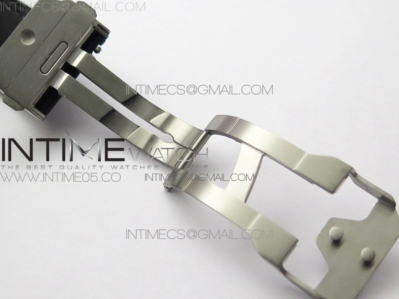 Big Bang Sang Bleu Ti Crystal And Case WWF 1:1 Best Edition Black Skeletonal Dial On Black Gummy Strap Asian HB1213 V2