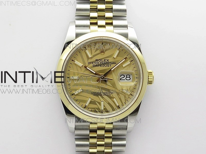 DateJust 36 SS YG 126203 JDF 1:1 Best Edition New YG Style 2 Dial on Jubilee Bracelet