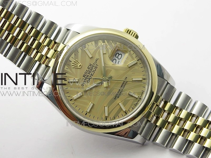 DateJust 36 SS YG 126203 JDF 1:1 Best Edition New YG Style 2 Dial on Jubilee Bracelet