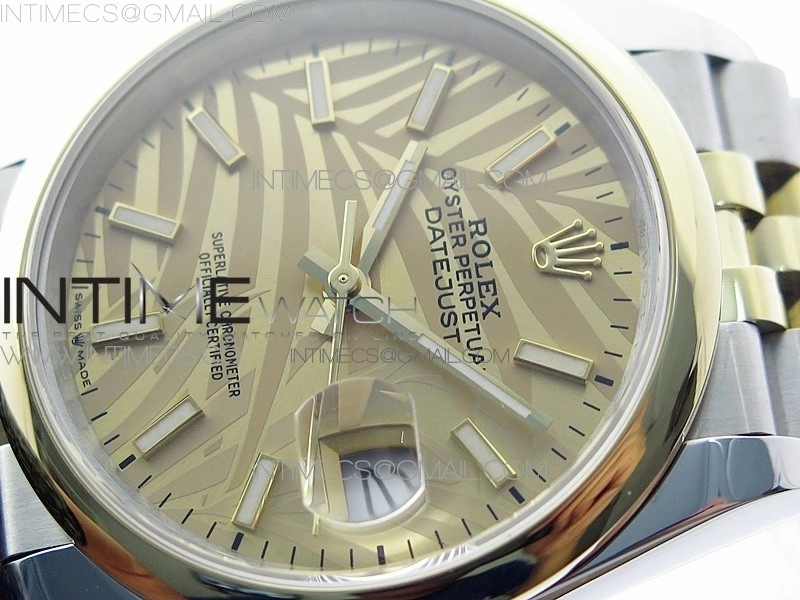 DateJust 36 SS YG 126203 JDF 1:1 Best Edition New YG Style 2 Dial on Jubilee Bracelet