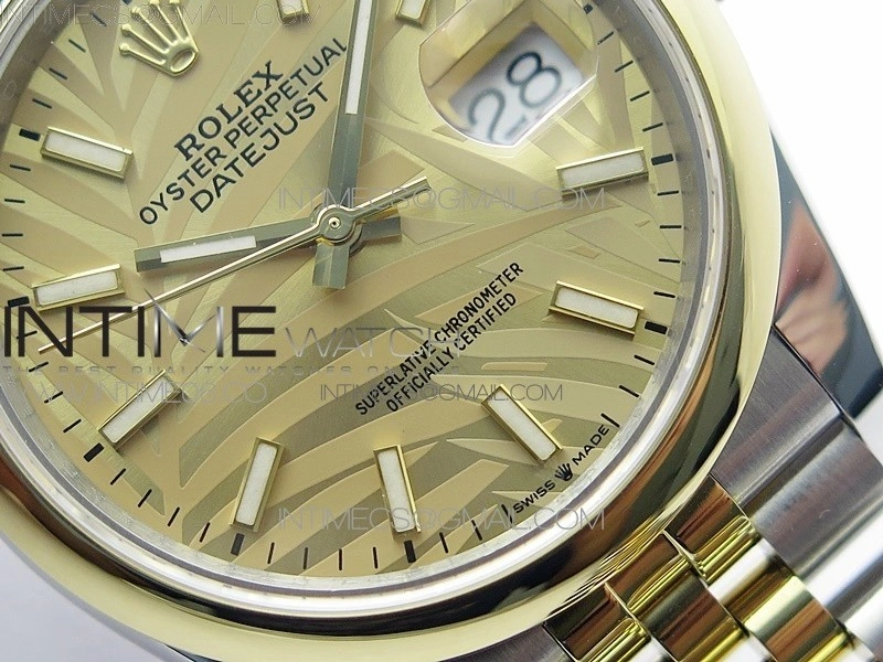 DateJust 36 SS YG 126203 JDF 1:1 Best Edition New YG Style 2 Dial on Jubilee Bracelet