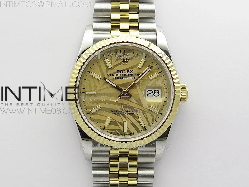 DateJust 36 SS YG 126233 JDF 1:1 Best Edition New YG Style 2 Dial on Jubilee Bracelet