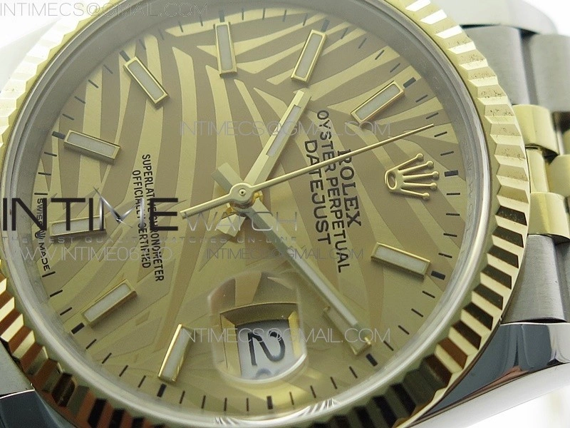 DateJust 36 SS YG 126233 JDF 1:1 Best Edition New YG Style 2 Dial on Jubilee Bracelet