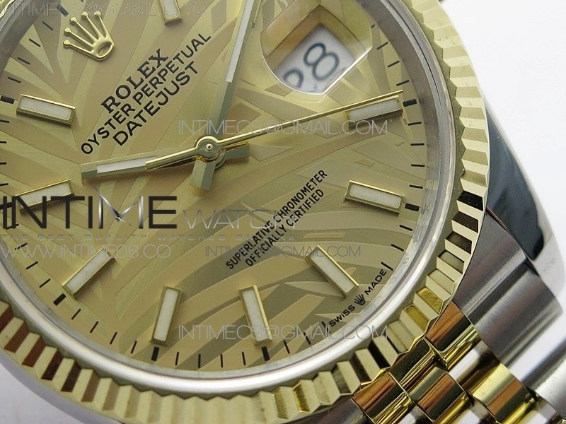 DateJust 36 SS YG 126233 JDF 1:1 Best Edition New YG Style 2 Dial on Jubilee Bracelet