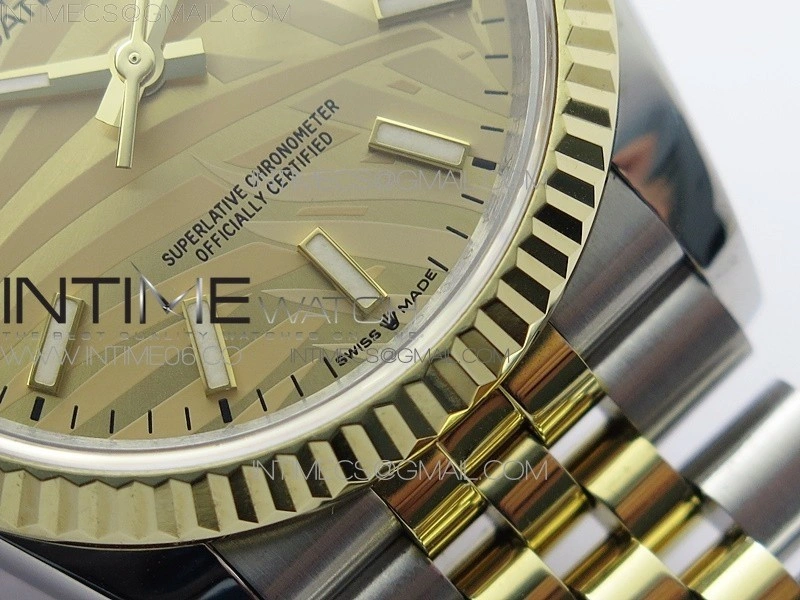 DateJust 36 SS YG 126233 JDF 1:1 Best Edition New YG Style 2 Dial on Jubilee Bracelet