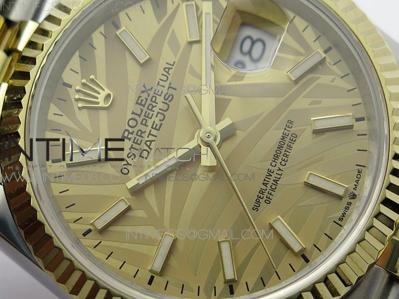 DateJust 36 SS YG 126233 JDF 1:1 Best Edition New YG Style 2 Dial on Jubilee Bracelet