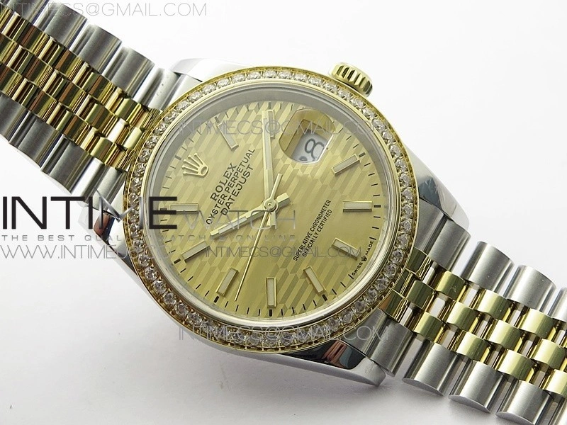 DateJust 36 SS YG 126283 JDF 1:1 Best Edition New YG Style 2 Dial on Jubilee Bracelet