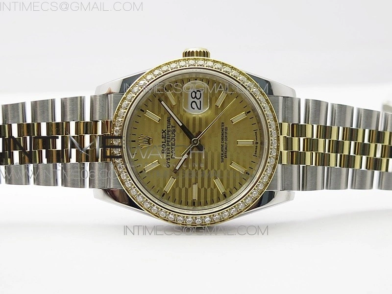 DateJust 36 SS YG 126283 JDF 1:1 Best Edition New YG Style 2 Dial on Jubilee Bracelet
