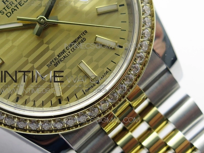 DateJust 36 SS YG 126283 JDF 1:1 Best Edition New YG Style 2 Dial on Jubilee Bracelet