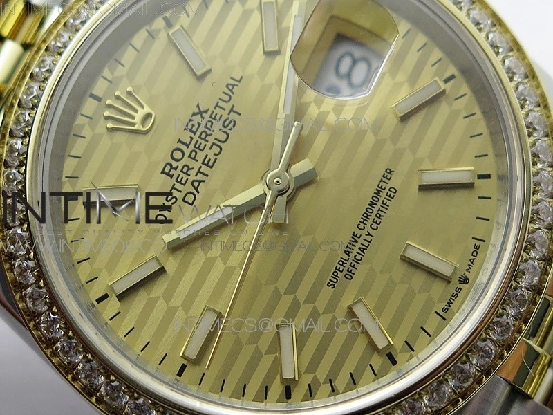 DateJust 36 SS YG 126283 JDF 1:1 Best Edition New YG Style 2 Dial on Jubilee Bracelet