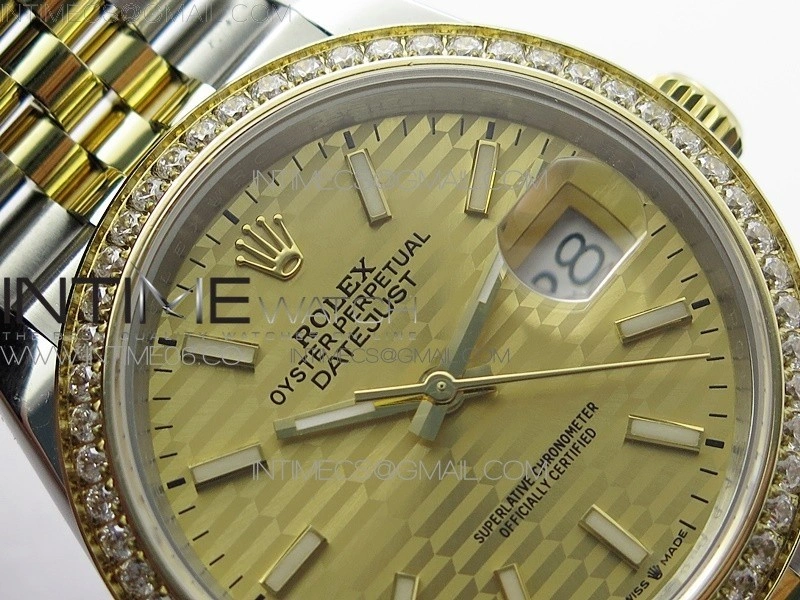 DateJust 36 SS YG 126283 JDF 1:1 Best Edition New YG Style 2 Dial on Jubilee Bracelet