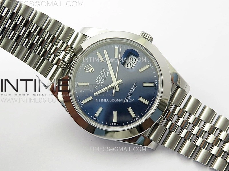 DateJust 41 126300 904L SS VSF 1:1 Best Edition Blue Dial on Jubilee Bracelet VS3235