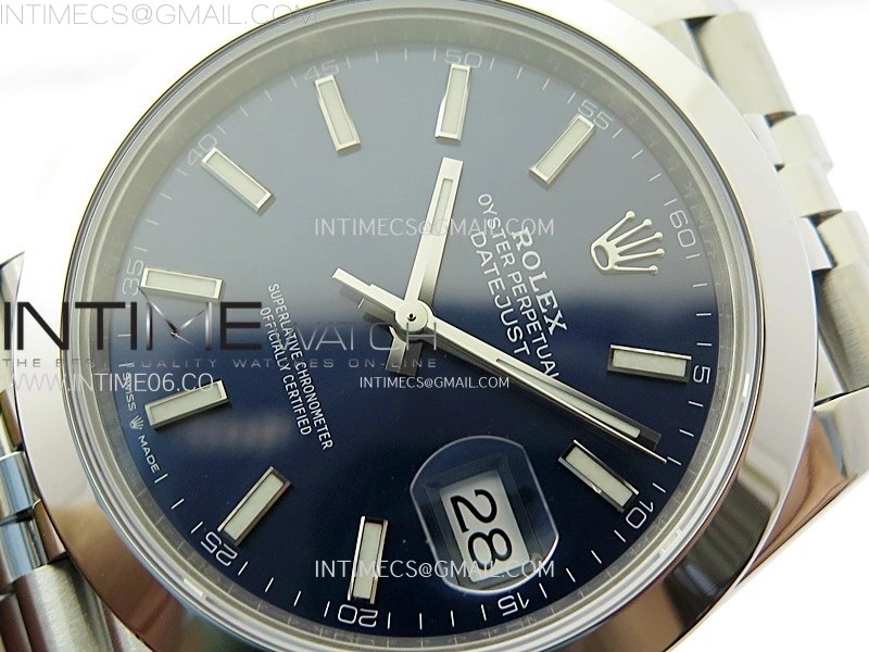 DateJust 41 126300 904L SS VSF 1:1 Best Edition Blue Dial on Jubilee Bracelet VS3235