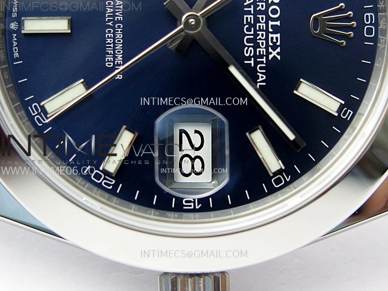 DateJust 41 126300 904L SS VSF 1:1 Best Edition Blue Dial on Jubilee Bracelet VS3235