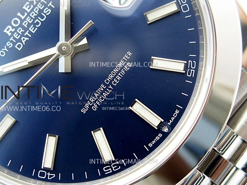 DateJust 41 126300 904L SS VSF 1:1 Best Edition Blue Dial on Jubilee Bracelet VS3235