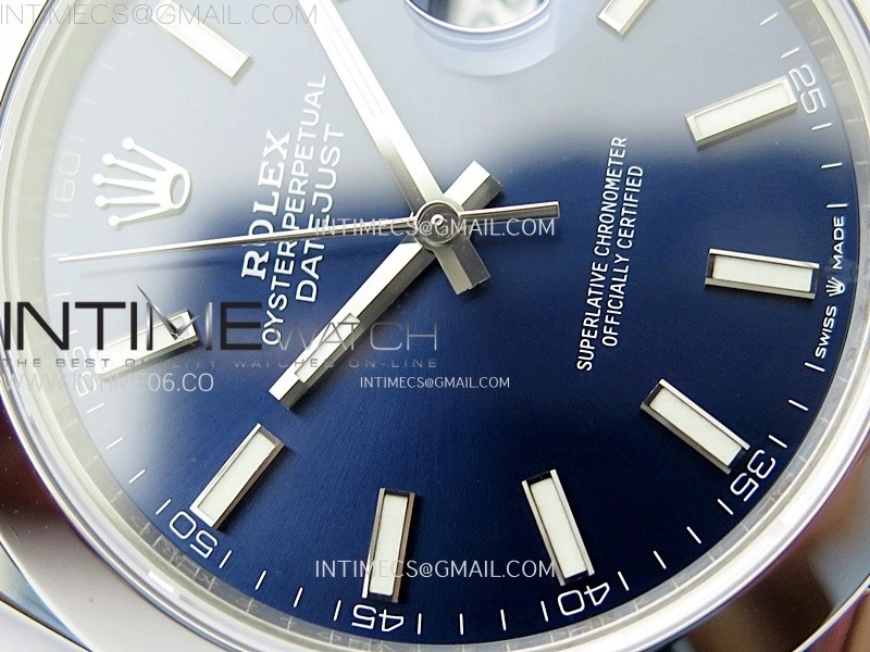 DateJust 41 126300 904L SS VSF 1:1 Best Edition Blue Dial on Jubilee Bracelet VS3235