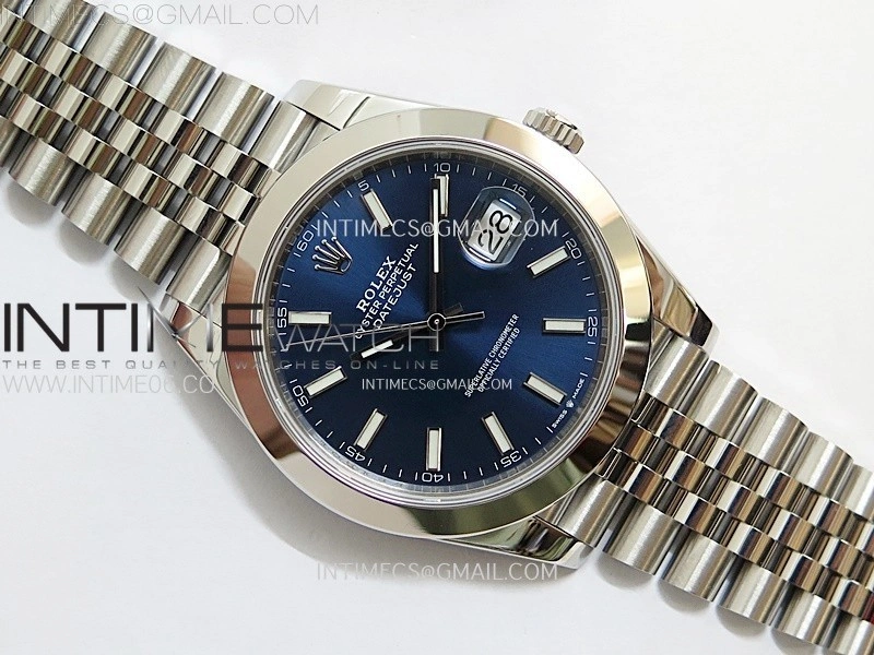 DateJust 41 126300 904L SS VSF 1:1 Best Edition Blue Dial on Jubilee Bracelet VS3235