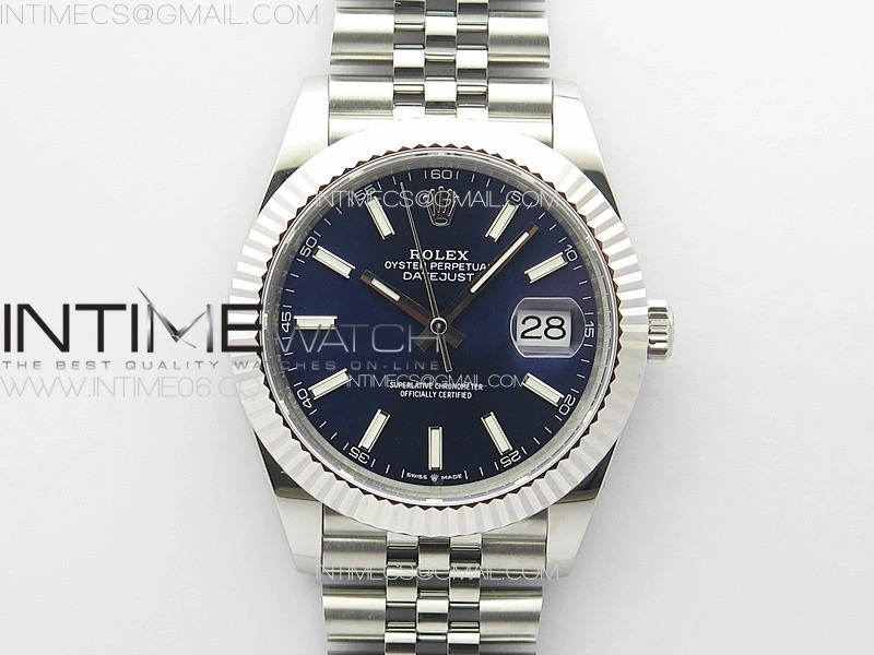 DateJust 41 126334 904L SS GMF 1:1 Best Edition Blue Dial On Jubilee Bracelet VR3235