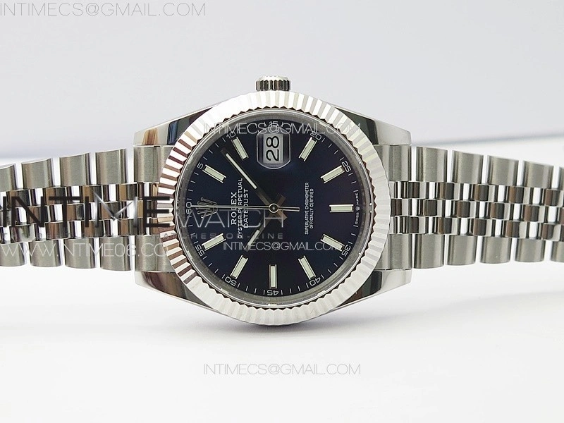DateJust 41 126334 904L SS GMF 1:1 Best Edition Blue Dial On Jubilee Bracelet VR3235