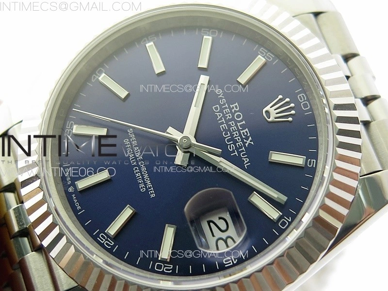 DateJust 41 126334 904L SS GMF 1:1 Best Edition Blue Dial On Jubilee Bracelet VR3235