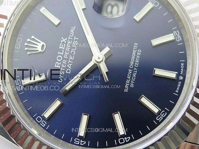 DateJust 41 126334 904L SS GMF 1:1 Best Edition Blue Dial On Jubilee Bracelet VR3235
