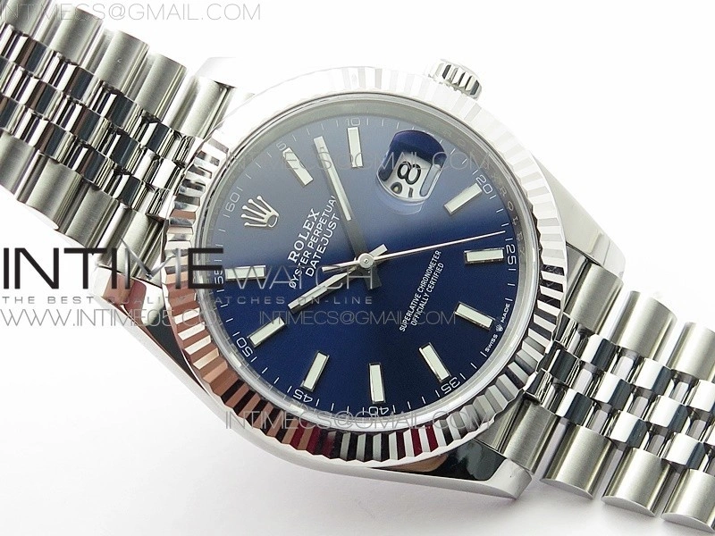 DateJust 41 126334 904L SS VSF 1:1 Best Edition Blue Dial on Jubilee Bracelet VS3235