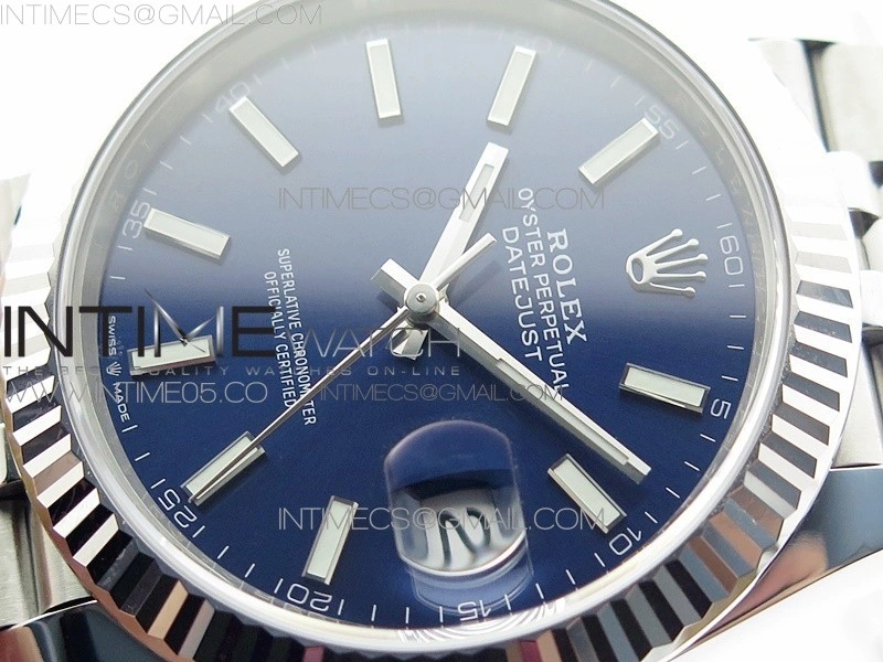 DateJust 41 126334 904L SS VSF 1:1 Best Edition Blue Dial on Jubilee Bracelet VS3235