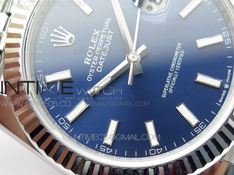 DateJust 41 126334 904L SS VSF 1:1 Best Edition Blue Dial on Jubilee Bracelet VS3235