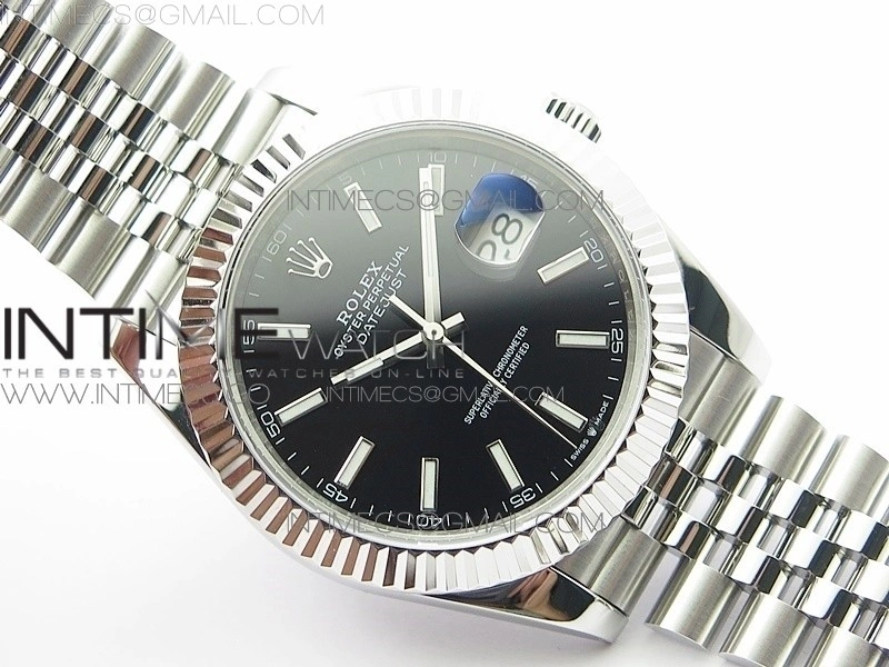 DateJust 41 126334 SS BP 1:1 Best Edition New Version Black Dial on Jubilee Bracelet