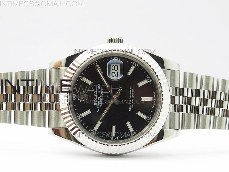 DateJust 41 126334 SS BP 1:1 Best Edition New Version Black Dial on Jubilee Bracelet