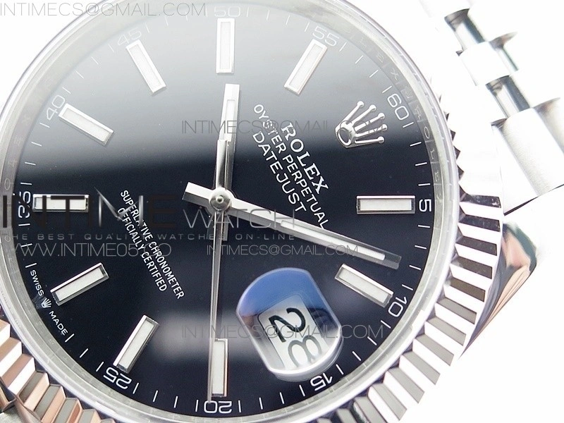DateJust 41 126334 SS BP 1:1 Best Edition New Version Black Dial on Jubilee Bracelet